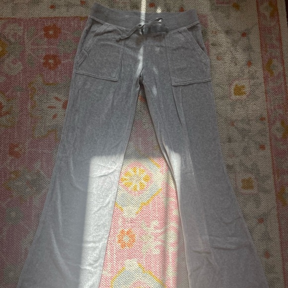 Juicy Couture Grey Velour Sweat Pants - Picture 3 of 7